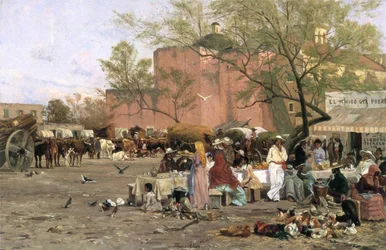 Place du marché, 1879